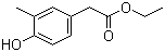 3-甲基-4-羟基苯乙酸乙酯分子结构 (CAS 607707-64-2)