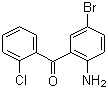 2-氨基-5-溴-2'-氯二苯甲酮分子结构 (CAS 60773-49-1)