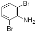 2,6-二溴苯胺分子结构 (CAS 608-30-0)