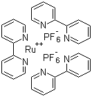 三(2,2'-联吡啶)钌二(六氟磷酸)盐分子结构 (CAS 60804-74-2)