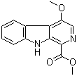 4-甲氧基-1-甲氧基羰基-beta-咔啉分子结构 (CAS 60807-25-2)