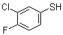3-氯-4-氟苯硫酚分子结构 (CAS 60811-23-6)