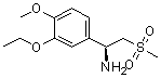 (alphaS)-3-Ethoxy-4-methoxy-alpha-[(methylsulfonyl)methyl]-benzenemethanamine molecular structure (CAS 608141-42-0)