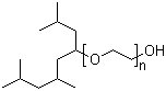 Polyethylene glycol trimethylnonyl ether molecular structure (CAS 60828-78-6)