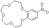 4-硝基苯-15-冠醚-5分子结构 (CAS 60835-69-0)