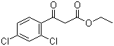 2',4'-二氯苯甲酰基乙酸乙酯分子结构 (CAS 60868-41-9)