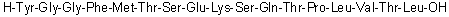 gamma-内啡肽(人)分子结构 (CAS 60893-02-9)