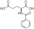 N-苯甲酰基-L-谷氨酸分子结构 (CAS 6094-36-6)