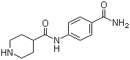 4-(4-氨基甲酰基苯基氨基甲酰基)哌啶分子结构 (CAS 609780-49-6)