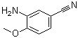 3-氨基-4-甲氧基苯甲腈分子结构 (CAS 60979-25-1)