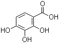 2,3,4-三羟基苯甲酸分子结构 (CAS 610-02-6)
