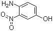 3-硝基-4-氨基苯酚分子结构 (CAS 610-81-1)
