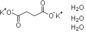 琥珀酸二钾盐三水合物分子结构 (CAS 6100-18-1)