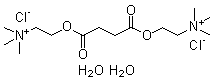 氯化丁二酰胆碱二水合物分子结构 (CAS 6101-15-1)