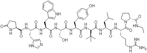 Lecirelin分子结构 (CAS 61012-19-9)