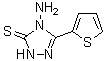 4-氨基-2,4-二氢-5-(2-噻吩基)-3H-1,2,4-三唑-3-硫酮分子结构 (CAS 61019-27-0)