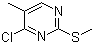 4-氯-5-甲基-2-(甲硫基)嘧啶分子结构 (CAS 61044-96-0)
