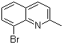 8-溴-2-甲基喹啉分子结构 (CAS 61047-43-6)