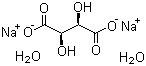 structure of CAS# 6106-24-7, Disodium tartrate dihydrate;L(+)-Tartaric acid disodium salt dihydrate