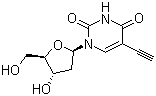 5-乙炔基-2-脱氧尿苷分子结构 (CAS 61135-33-9)