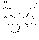 氰基甲基 2,3,4,6-四-O-乙酰基-1-硫代-alpha-D-吡喃甘露糖苷分子结构 (CAS 61145-39-9)