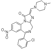 氯普唑仑分子结构 (CAS 61197-73-7)