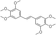(E)-3,4,5,3',4',5'-六甲氧基二苯乙烯分子结构 (CAS 61240-22-0)