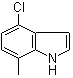 4-氯-7-甲基吲哚分子结构 (CAS 61258-70-6)