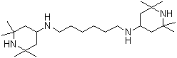 N,N'-双-(2,2,6,6-四甲基-4-哌啶基)-1,6-己二胺分子结构 (CAS 61260-55-7)