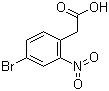 2-(4-溴-2-硝基苯基)乙酸分子结构 (CAS 6127-11-3)