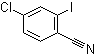 4-氯-2-碘苯甲腈分子结构 (CAS 61272-75-1)