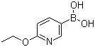 2-乙氧基吡啶-5-硼酸分子结构 (CAS 612845-44-0)