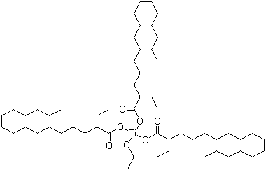 三异硬酯酸钛酸异丙酯分子结构 (CAS 61417-49-0)