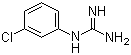 3-氯苯基胍分子结构 (CAS 6145-41-1)