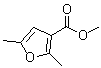2,5-二甲基呋喃-3-羧酸甲酯分子结构 (CAS 6148-34-1)