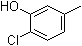2-氯-5-甲基苯酚分子结构 (CAS 615-74-7)