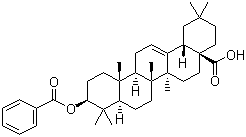 3-beta-羟基齐墩果酸苯甲酸酯分子结构 (CAS 6153-31-7)