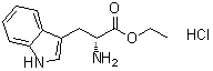 D-色氨酸乙酯盐酸盐分子结构 (CAS 61535-49-7)