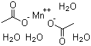 四水合乙酸锰分子结构 (CAS 6156-78-1)