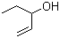 1-戊烯-3-醇分子结构 (CAS 616-25-1)