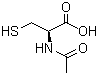 N-乙酰-L-半胱氨酸分子结构 (CAS 616-91-1)