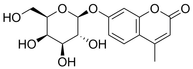 4-甲基伞形酮酰-beta-D-吡喃糖苷分子结构 (CAS 6160-78-7)