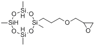 2,4,6,8-四甲基-2-(3-(2-环氧乙烷基甲氧基)丙基)-环四硅氧烷分子结构 (CAS 61614-55-9)