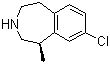 氯卡色林分子结构 (CAS 616202-92-7)