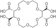 (+)-(18-冠醚-6)-2,3,11,12-四甲酸分子结构 (CAS 61696-54-6)