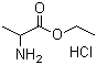 DL-丙氨酸乙酯盐酸盐分子结构 (CAS 617-27-6)