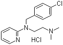 盐酸氯吡胺分子结构 (CAS 6170-42-9)