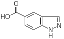 1H-吲唑-5-羧酸分子结构 (CAS 61700-61-6)