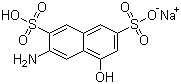 3-氨基-5-羟基-2,7-萘二磺酸单钠盐分子结构 (CAS 61702-42-9)