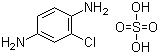 2-氯-1,4-苯二胺硫酸盐分子结构 (CAS 61702-44-1)